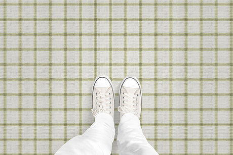 Linen Plaid (P1442) Custom Printed Vinyl Flooring Design