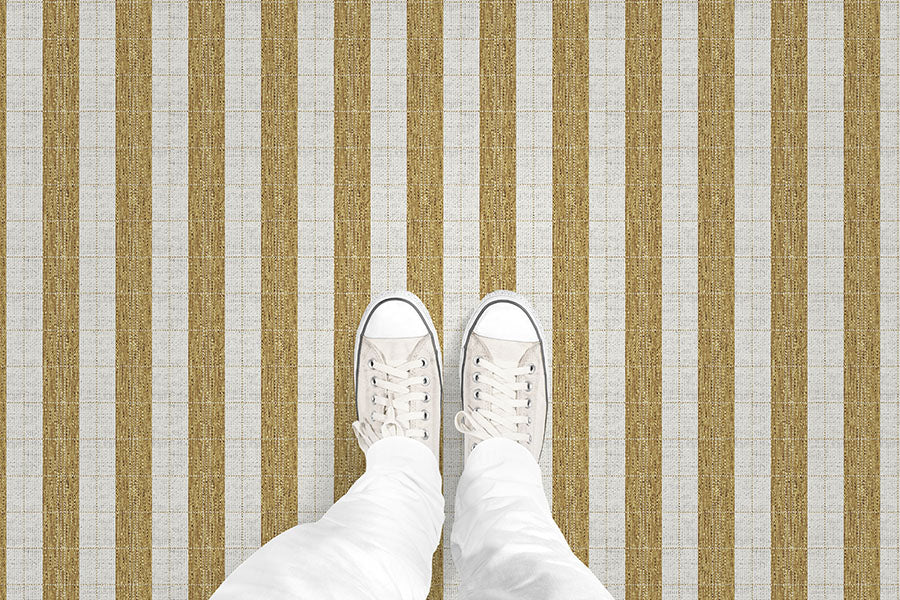 Stripe Stitched Plaid (P1446) Custom Printed Vinyl Flooring Design