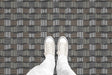 Check Stripe (P1571) Custom Printed Vinyl Flooring Design