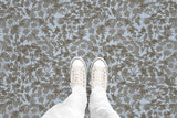 Floral Plaid (P1647) Custom Printed Vinyl Flooring Design