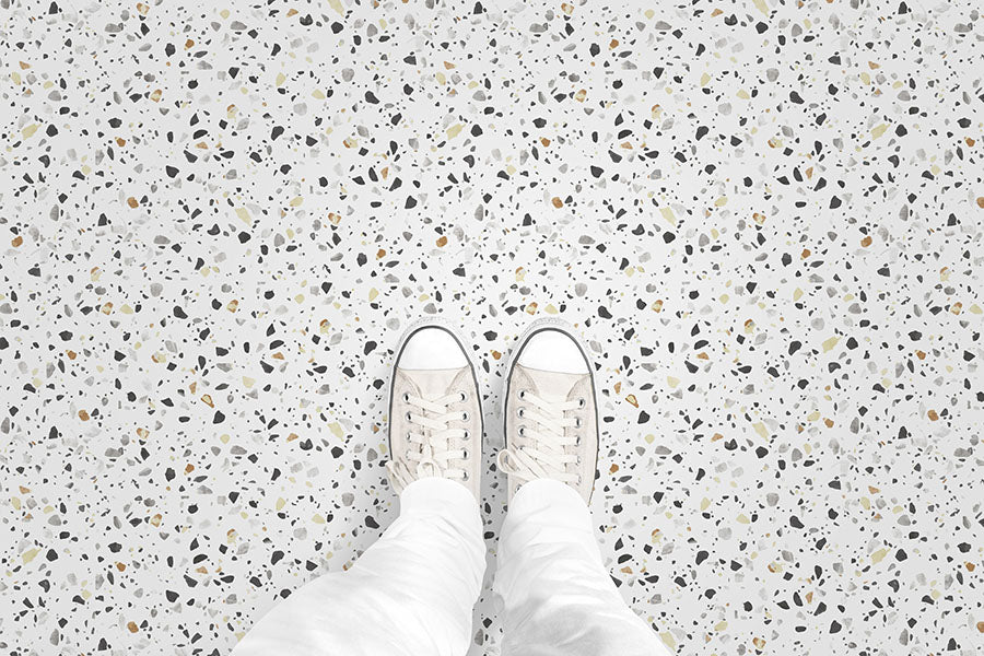 Quartz Terrazzo (P1706) Custom Printed Vinyl Flooring Design