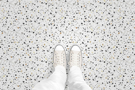 Quartz Terrazzo (P1706) Custom Printed Vinyl Flooring Design