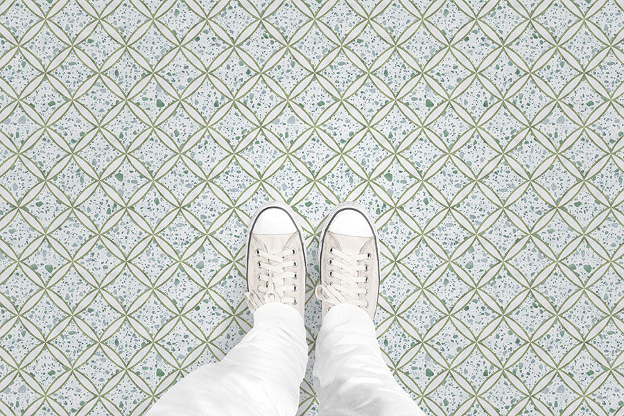 Terrazzo Diamond (P1708) Custom Printed Vinyl Flooring Design
