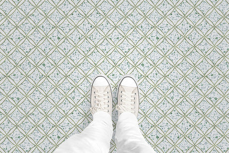 Terrazzo Diamond (P1708) Custom Printed Vinyl Flooring Design
