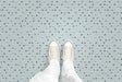 Stitched Stripe with Squares (P319) Custom Printed Vinyl Flooring Design