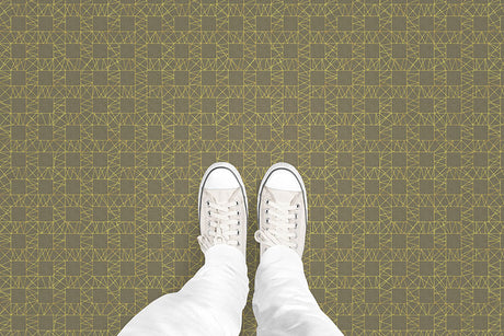 Plaid Lace Grid (P362) Custom Printed Vinyl Flooring Design