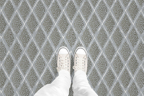 Coral Reef Diamond (P385) Custom Printed Vinyl Flooring Design