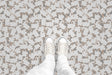Modern Floral Outline (P40) Custom Printed Vinyl Flooring Design