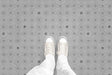 Stitched Circles (P440) Custom Printed Vinyl Flooring Design