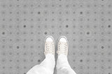 Stitched Circles (P440) Custom Printed Vinyl Flooring Design