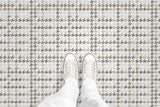 Plaid Houndstooth (P456) Custom Printed Vinyl Flooring Design