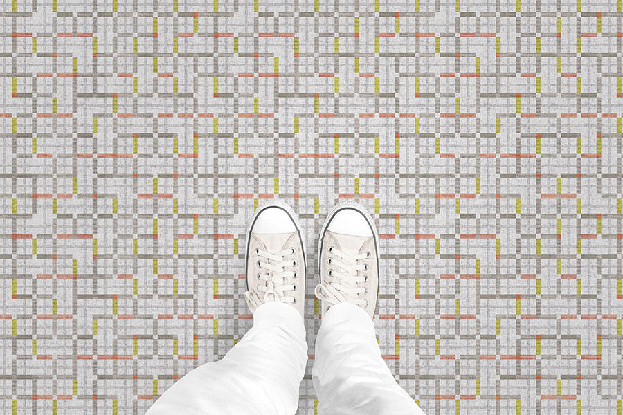 Modern Tartan (P460) Custom Printed Vinyl Flooring Design