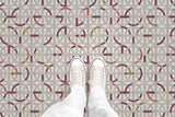 Greek Interlace (P487) Custom Printed Vinyl Flooring Design