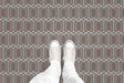 Hexagon Lattice (P533) Custom Printed Vinyl Flooring Design