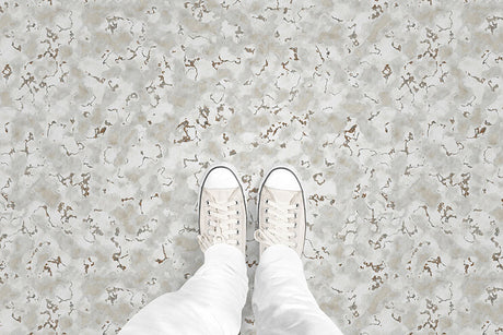 Carrara Marble (P553) Custom Printed Vinyl Flooring Design