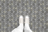 Geometric Semi Circles (P569) Custom Printed Vinyl Flooring Design