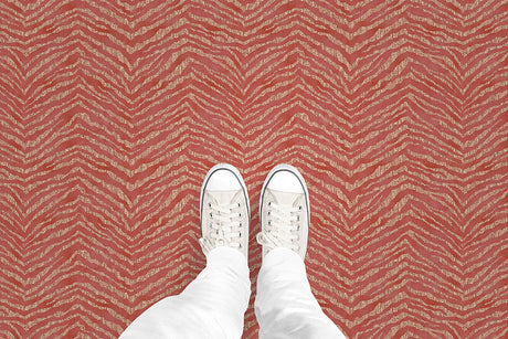 Zebra Stripe (P589) Custom Printed Vinyl Flooring Design