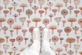 Watercolor Sketch Floral (P637) Custom Printed Vinyl Flooring Design