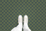 Neon Quatrefoil Tile (P695) Custom Printed Vinyl Flooring Design
