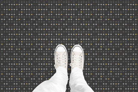 Retro Starburst (P759) Custom Printed Vinyl Flooring Design