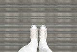 Houndstooth Stripe (P933) Custom Printed Vinyl Flooring Design