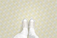 Stitch Circle Overlay (P937) Custom Printed Vinyl Flooring Design