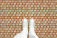 Layered Brushstrokes (P938) Custom Printed Vinyl Flooring Design