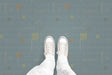 Block Party Stitched (P961) Custom Printed Vinyl Flooring Design