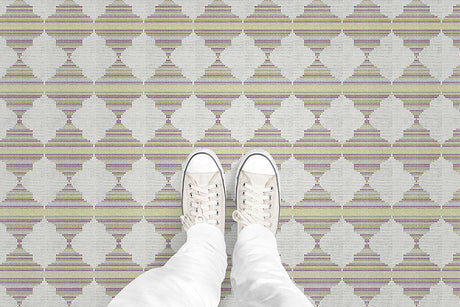Mini Mosaic Ogee (P985) Custom Printed Vinyl Flooring Design