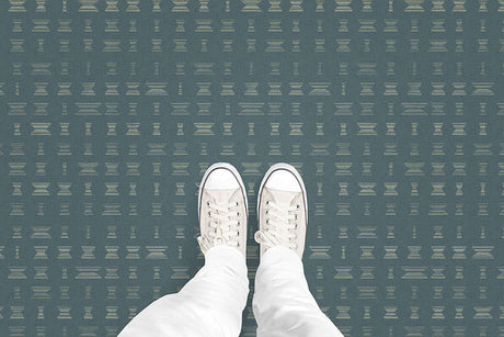 Mini Hourglass (P987) Custom Printed Vinyl Flooring Design