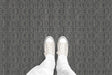 Line Drawing (P993) Custom Printed Vinyl Flooring Design
