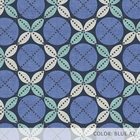 Leaf Ensconced Circle (P1639) Custom Printed Vinyl Flooring Design