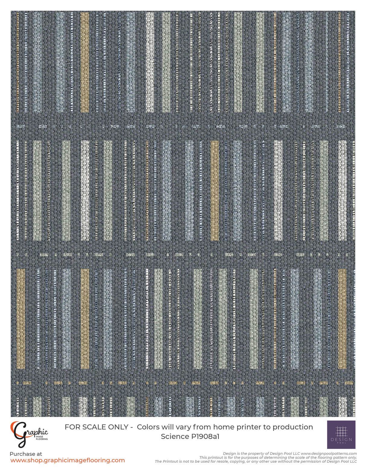 Science (P1908) Custom Printed Vinyl Flooring Design