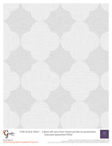 Textured Quaterfoil (P37) Custom Printed Vinyl Flooring Design