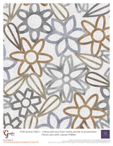 Floral Lace with Leaves (P389)