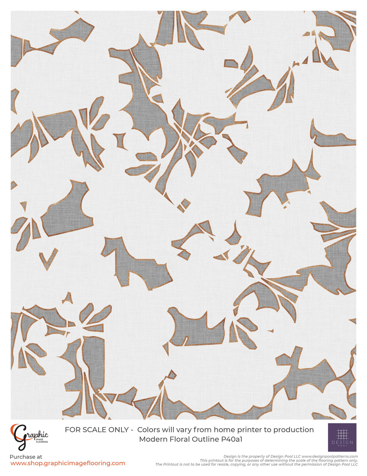 Modern Floral Outline (P40)